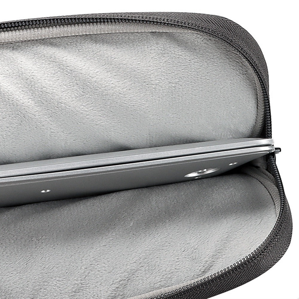 ND12 14.1-15.4 Inch Laptop Sleeve for MacBook Pro Soft Fluff Lining Anti-scratch Notebook Protective Bag - Dark Grey ND12 14.1-15.4 Inch Laptop Sleeve for MacBook Pro Soft Fluff Lining Anti-scratch Notebook Protective Bag - Dark Grey